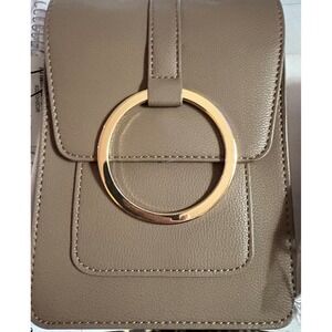 Brentano Vega Small Flap Crossbody Waist Purse Stone New